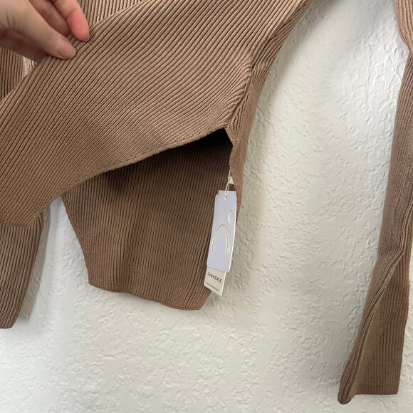 Commense Sweetheart Neckline Long Sleeve Knit Top Size M NWT - Picture 5 of 8